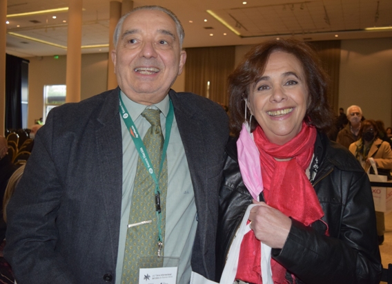 Danilo Albero y Ana María Shua, 46 Feria del libro 2022, 28 abril inauguración